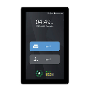 Interrupteur intelligent <span class=keywords><strong>Tuya</strong></span> WiFi Zigbee LCD 30W PD USB-C à charge rapide, interrupteur mural tactile, commande vocale Alexa Google Assistant - Product Image 4