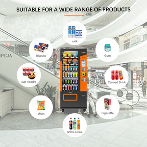 <span class=keywords><strong>JSK</strong></span> ตู้จำหน่ายอาหารและเครื่องดื่มเครื่องคอมโบบุหรี่เครื่องอัตโนมัติพร้อมหน้าจอสัมผัสและเครื่องวัดระยะทางไกลสำหรับร้านค้า - Product Image 3