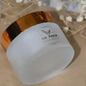 Ensemble de pots de crème pour le visage Bocaux supérieurs Couvercles Emballage cosmétique Verre dépoli Fournisseur de plastique Or doré Noir