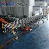 Hongrui Gravity Flexible Extensible Déchargement Convoyeur à rouleaux entièrement automatique à partir du conteneur en acier inoxydable fourni 220V 150