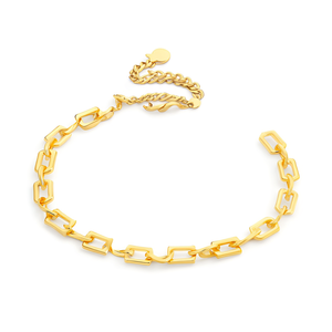 Bracelet à maillons tendance en acier inoxydable 316L avec placage or PVD, bijoux durables et résistants - Product Image 2