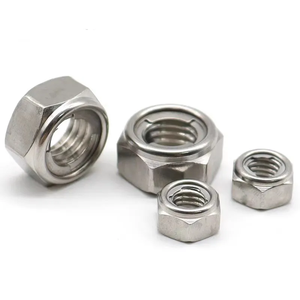 Pemasok Cina Stainless Steel 304/316 DIN980 dipoles passived mengunci sendiri Hex semua logam kunci mur - Product Image 3