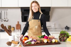 Tabla de cortar grande de nogal negro de lujo con ranura para jugos, flexible para la cocina - Product Image 3