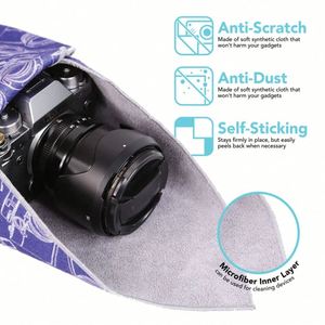 Custom Wrap Magic Self-Adhesive Cloth Protective <b>Camera</b> Wrapper Washable Cloth Compatible with <b>Camera</b> Lens Laptop Smartphone - Product Image 3
