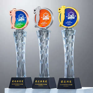 शेनचेन कस्टम ने सस्ते मूल्य गोल्फ ट्रॉफी स्मारिका ट्रोफेओस वैयक्तिकृत क्रिस्टल ग्लास पुरस्कार ट्रॉफी - Product Image 3