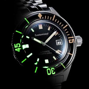 Orologi da Polso Meccanici OEM ODM Personalizzati per Uomo con Movimento NH35A, Ghiera Luminosa in Zaffiro e Quadrante Automatico - Product Image 3