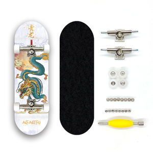 AILEFU New Ideas AM/<span class=keywords><strong>PRO</strong></span> Mini <span class=keywords><strong>Finger</strong></span> Skateboard complet 32mm 5 plis en érable, double rocker, étanche et écologique - Product Image 3