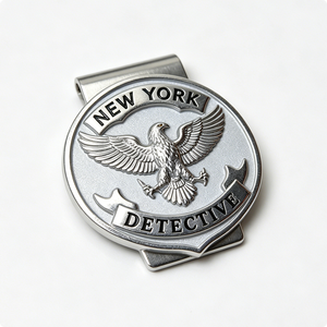 Cartera Personalizada de Aleación de Zinc con Esmalte Suave, Diseño de Águila Detective de Nueva York, con Grabado de Recuerdo para Halloween y el Día Nacional - Product Image 6