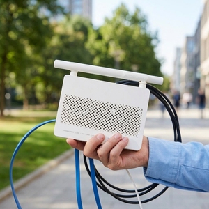 APT-ONU01 ONU XPON โมเด็ม WiFi เฟิร์มแวร์ภาษาอังกฤษสำหรับ FTTH รองรับ GPON - Product Image 1