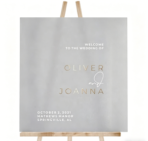 Panneau de bienvenue de mariage en acrylique givré, décoration autoportante personnalisable pour <span class=keywords><strong>la</strong></span> <span class=keywords><strong>cérémonie</strong></span> et <span class=keywords><strong>la</strong></span> réception - Product Image 5
