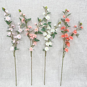 Fleurs de cerisier artificielles de haute qualité en soie colorée, 2 tiges, style moderne, 91 cm, pour la décoration de table de mariage et de la maison - Product Image 2