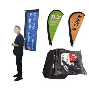 Factory Directly Supply Backpack With Moving Promotion Feather Flag Pole Backpack - Product Image 1