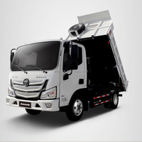Petit camion à benne basculante 4x4 avec une capacité de 5 à 8 tonnes Camion léger Suspension pneumatique manuelle FOTON Camion à benne basculante à transmission intégrale