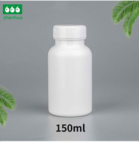 Bouteilles en plastique médical personnalisées de 150 ml pour l'emballage de capsules de suppléments vitaminiques avec bouchons à vis
