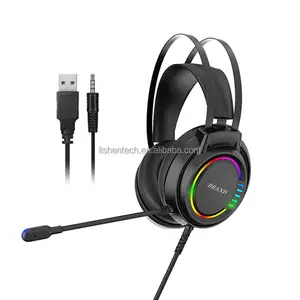 Wired Gamer Headset Over-Head Earphone Mic Gaming Headphones with 7.1 Surround/ Stereo 2 in 1 for Xbox/PS4/PC/Phones