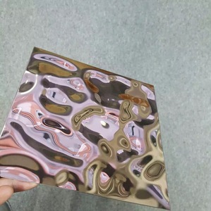 Customized Embossed Water Ripple Wave Decorative Stainless Steel Sheet <strong>Mirror</strong> 304 316L Provided GB Construction 300 Series - Product Image 5