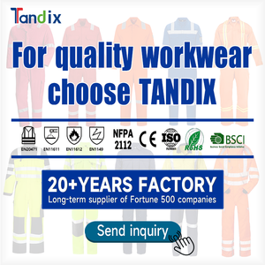 कस्टम फायरप्रूफ कपास औद्योगिक, चिंतनशील सुरक्षा के साथ-साथ समग्र रूप से काम करने वाले श्रमिक लौ रेटेदार आर कवर - Product Image 4