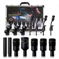 Audix DP72 Kit de microphone professionnel pour batterie Instrument de musique dynamique Ensemble de microphones pour batterie avec support