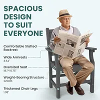 Vente en gros de meubles de jardin ensemble table et chaises d'extérieur avec trou pour parapluie adapté aux chaises et tables de café d'extérieur
