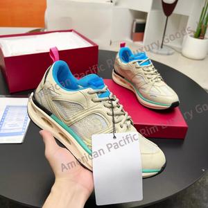 New High Quality Luxury Multifunctional Women's Running Shoes Men's Casual Shoes Lace-Up Lightweight Evergreen Valentinoing - Product Image 1