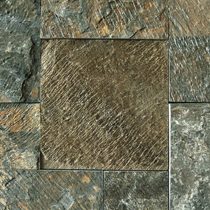 Tuiles d'ardoise naturelle verte TSF Deoli - Écologiques, durables, fines, à bords sciés pour revêtement mural extérieur et sols de villas - Product Image 1