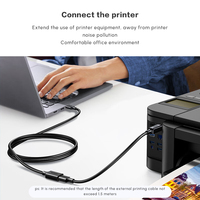 UGREEN Rallonge USB, Câble d'extension USB 3.0 Mâle vers Femelle, Port plaqué or, Transfert de données haute vitesse, Compatible avec les webcams