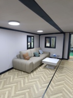 Maison conteneur préfabriquée intégrée de haute qualité, prête à l'emploi, extensible, facile à assembler, 2026, 40FT 20FT, bureau avec toilettes