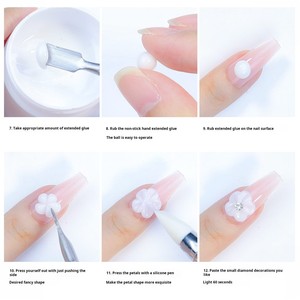 <span class=keywords><strong>Gel</strong></span> <span class=keywords><strong>Frío</strong></span> UV Transparente, Blanco y Rosa de 15ml, 4 Colores, OEM, <span class=keywords><strong>para</strong></span> Extensión de <span class=keywords><strong>Uñas</strong></span>, Venta al Por Mayor - Product Image 5