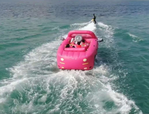 Gommone trainabile in PVC rinforzato per auto, <span class=keywords><strong>barca</strong></span> trainabile per il mare - Product Image 5