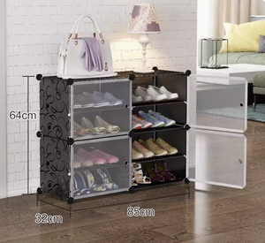 Ropero Para Bebe de plstico Giày tổ chức Lưu trữ hộp giày giá lưu trữ tổ chức - Product Image 6