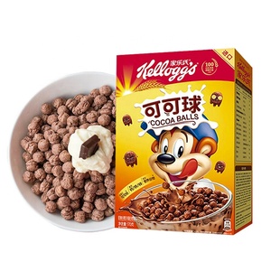 170g Boxed Breakfast Instant Food Yogurt Fruit Oatmeal <strong>Cereal</strong> Grain Snacks <strong>Cocoa</strong> Ball <strong>Cereal</strong> - Product Image 1