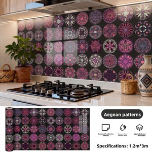 Autocollants muraux en marbre auto-adhésifs à effet spécial pour le commerce extérieur, décoration murale, fond de télévision, cuisine - Product Image 6