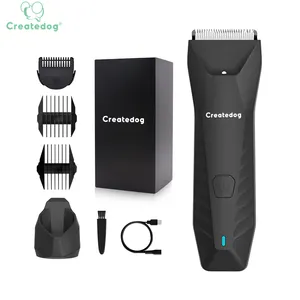 createdog barber clippers pubic split end hair cutting machine manscap inmale intimate zone groin trimmer set for men