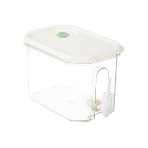 Plastic <b>Drink</b> <b>Dispenser</b> With Lid 2L Pressing Type Modern Design For Party Bpa Free - Product Image 5