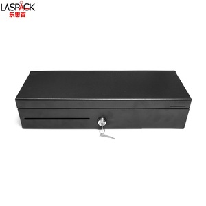 Caja Registradora con Tapa Abatible Metálica, Caja Registradora con Cerradura y Llave para Sistema POS, Tiendas Minoristas y Pequeños Negocios - Product Image 2