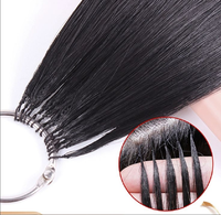 Expédition Rapide Installation et Retrait Rapides 100% Cheveux Humains Afro Bouclés Ajustement du Volume des Cheveux au Grès Crochet Braid Extension de Cheveux Humains