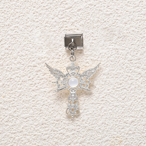 Stainless Steel Pendant Charms Bowknot Design Splicable DIY Bracelet Jewelry Alloy Plated Fashion Accessory - Product Image 2