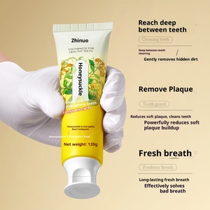 Dentifrice <span class=keywords><strong>ZANO</strong></span> Menthe Fraîche et Astragale Or et Argent Nettoyage en Profondeur Doux pour une Haleine Fraîche Élimine les Taches Dentaires Usage Domestique - Product Image 4
