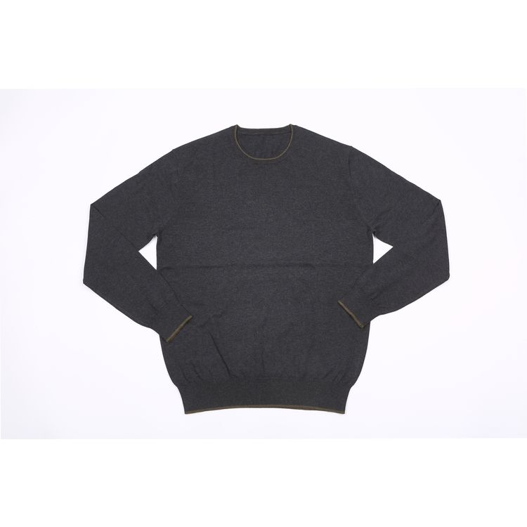 Charbon foncé avec bordure chiné Loden