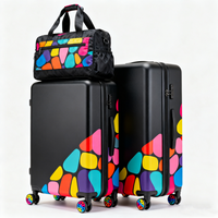 Ensemble de bagages, valises à roulettes, ensemble de valises, valise rigide en ABS PC avec serrure TSA, roulettes pivotantes, bagages de voyage durables
