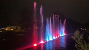 Ngoài trời DC24V vòng Donut 27W/24W RGB/RGBW DMX512 chìm âm nhạc đài phun nước, nhảy múa đài phun nước dẫn ánh sáng đài phun nước - Product Image 4