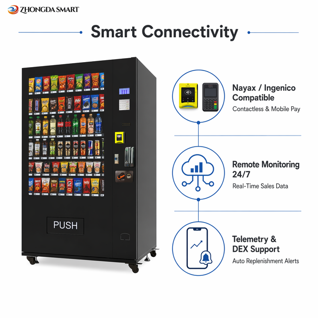 24 Hours Keyboard Payment Outdoor Vending Machine for Disinfecting Vending Machine for foods and drinks