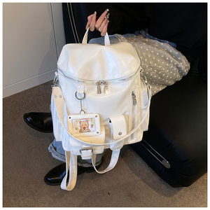 Custom Large Capacity Women Backpack Lightweight Detachable Strap Backpack Bag Daily Commuting Short Trip Campus Shopping