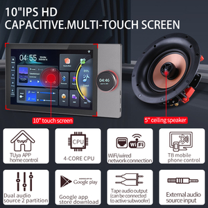 10-Inch Tuya <b>Smart</b> <b>Home</b> Background Music System 8*30W Ceiling Speaker Intelligent Central Control Wall Amplifier <b>Smart</b> <b>Home</b> Back - Product Image 3