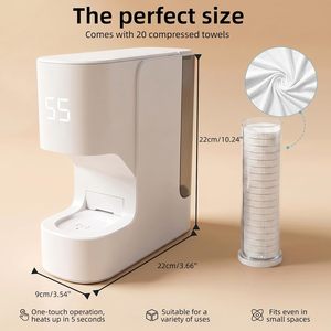 Distributeur de serviettes chaudes <span class=keywords><strong>électrique</strong></span>s OEM ODM avec alertes vocales intelligentes, mini chauffe-serviettes pour le visage pour spa, maison, salon - Product Image 4