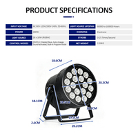 Équipement d'éclairage de scène 180W, projecteur PAR avec 18*10W (4-EN-1 RGBW) LED