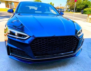 Parrilla delantera de malla negra brillante para coche 2017-<span class=keywords><strong>2019</strong></span> <span class=keywords><strong>A5</strong></span> S5 ABS, rejilla de parachoques delantero con aspecto de estilo RS5 para <span class=keywords><strong>A5</strong></span> S5 B9 2017 2018 <span class=keywords><strong>2019</strong></span> - Product Image 2