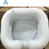 Fabricante OEM diseño personalizado Venta caliente al por mayor vinilo PVC inflable lavabo embudo para champú lavabo