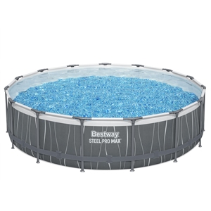 Piscine hors sol ronde <span class=keywords><strong>Bestway</strong></span> 561GD/561GC/561GBE Steel Pro MAX avec cadre en acier et éclairage <span class=keywords><strong>LED</strong></span> - Product Image 1