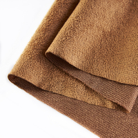 Tissu en daim floqué uni pour vêtements et canapés